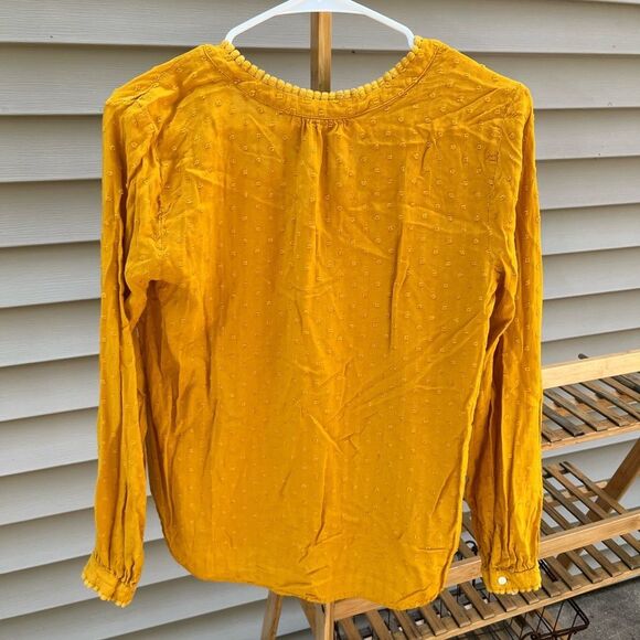 Mustard yellow womans gorgeous blouse unique pattern design - Picture 1 of 6